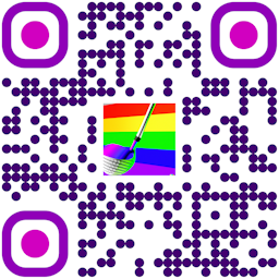 Purple QR Profile Image